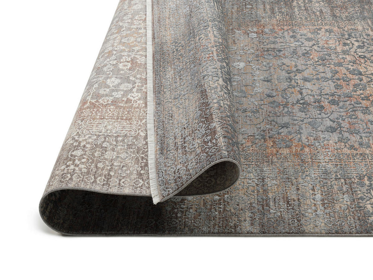 WEBTEPPICH 65/130 cm Astelion Braun, Grau, Dunkelgrau  - Dunkelgrau/Braun, Design, Textil (65/130cm) - Dieter Knoll