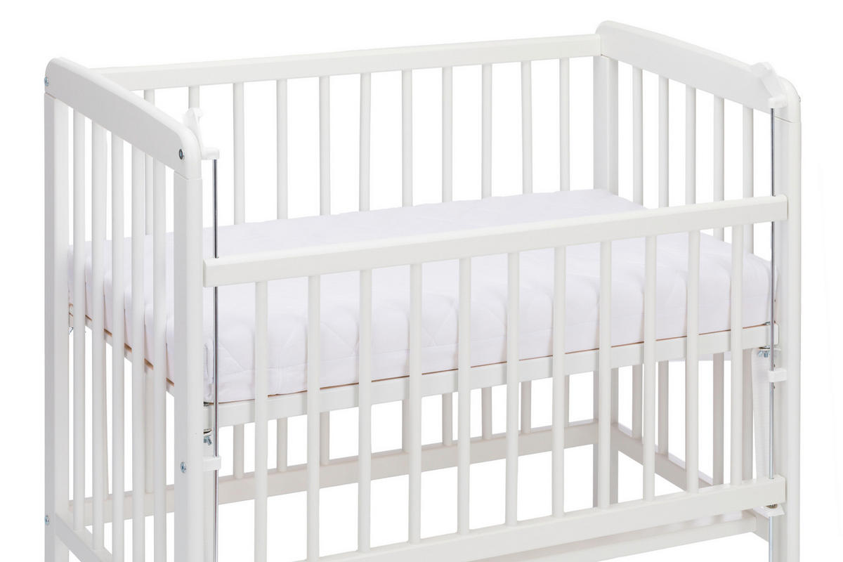 BEISTELLBETTMATRATZE     - Weiß, Basics, Textil (90/45/8cm) - Fillikid