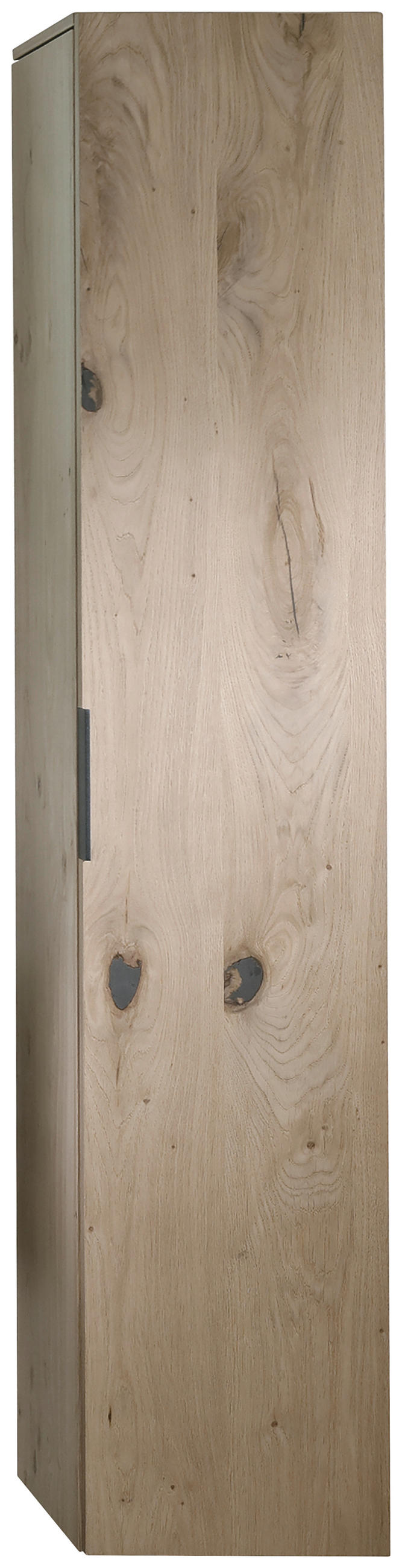 HOCHSCHRANK 32/160/35 cm  - Eichefarben/Schwarz, KONVENTIONELL, Glas/Holz (32/160/35cm) - Voglauer