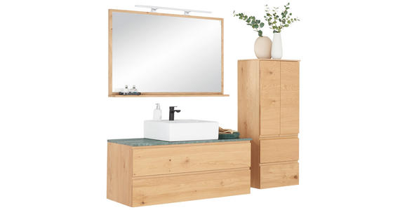 MIDISCHRANK 50/125/37 cm - Eichefarben, Natur, Holz (50/125/37cm) - Novel
