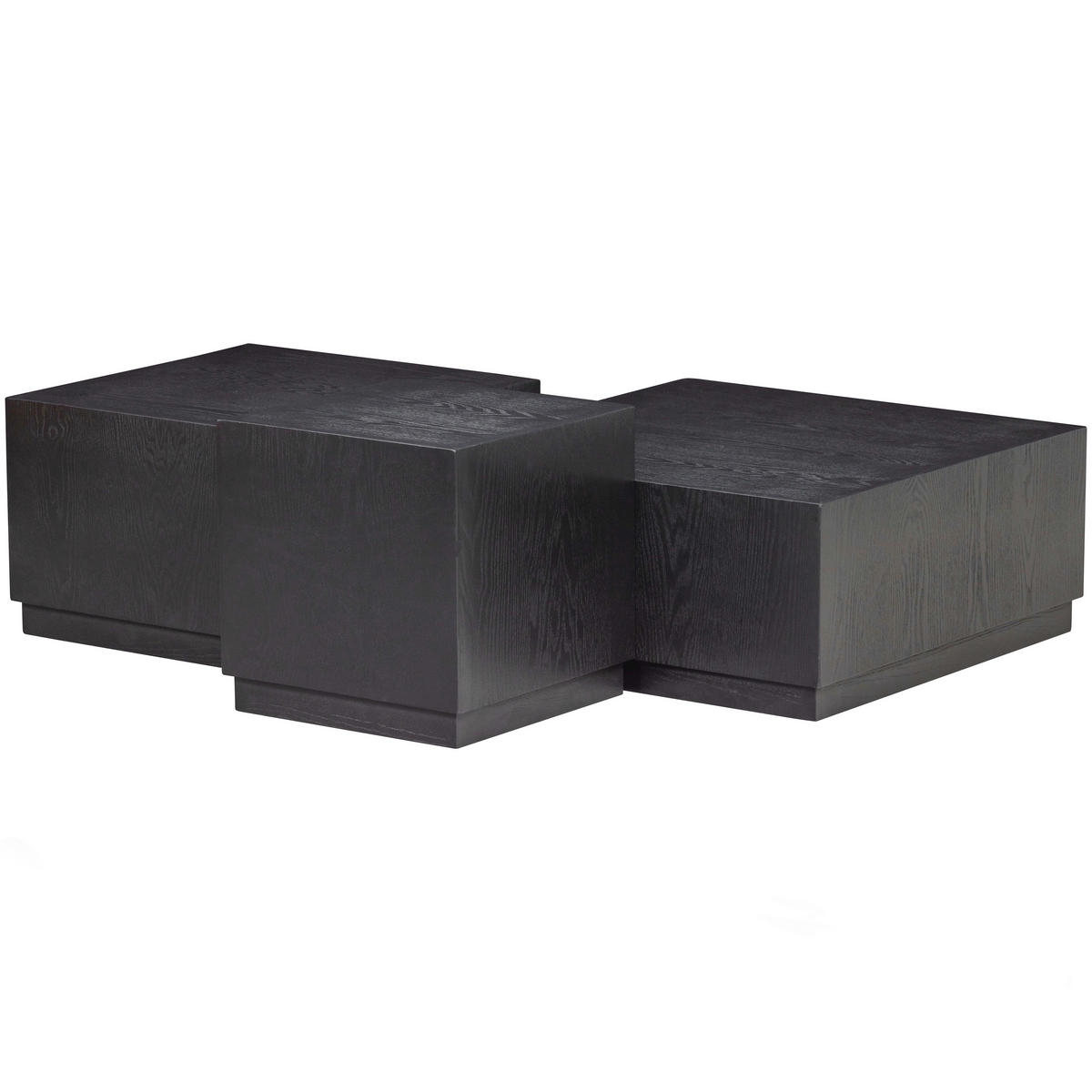 BEISTELLTISCHSET in Holzwerkstoff  - Schwarz, Design, Holzwerkstoff - Livetastic