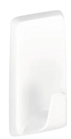 KLEBEHAKEN 2 Stück  in Weiß  - Weiß, Basics, Kunststoff (2,1/5,7/2,9cm) - Tesa