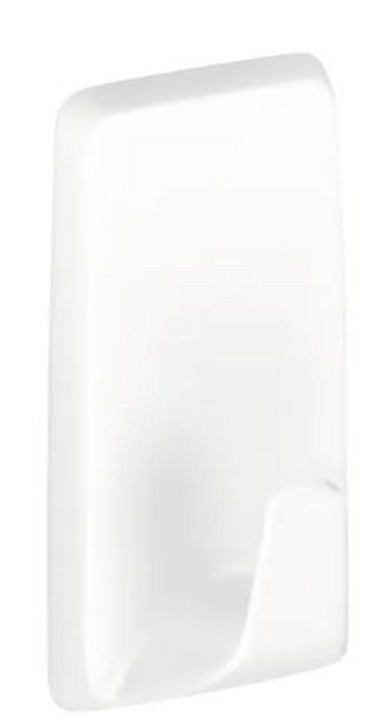 KLEBEHAKEN 2 Stück  in Weiß  - Weiß, Basics, Kunststoff (2,1/5,7/2,9cm) - Tesa