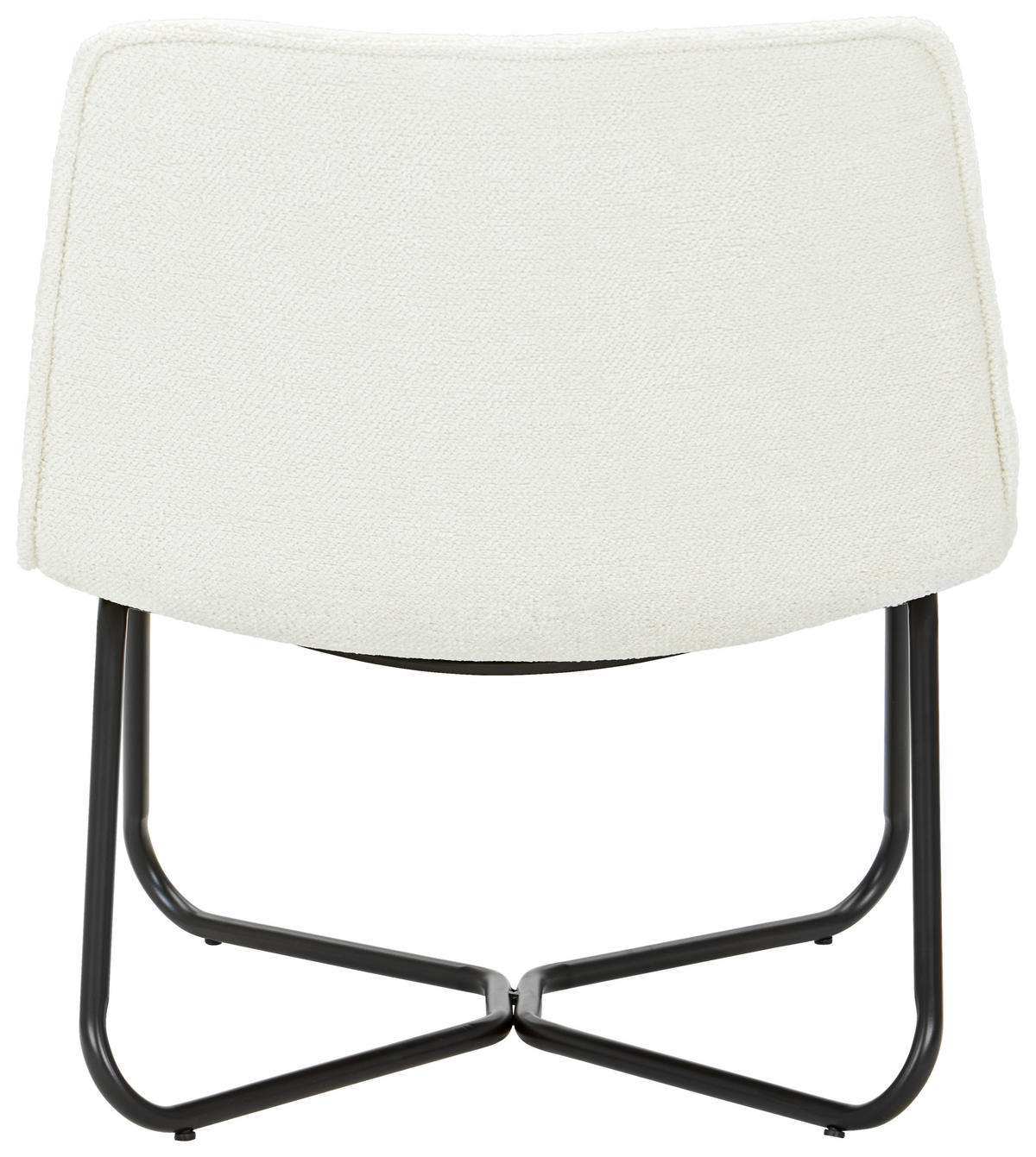 SESSEL in Mikrofaser Creme, Schwarz  - Creme/Schwarz, Design, Holz/Textil (65/71/73cm) - MID.YOU