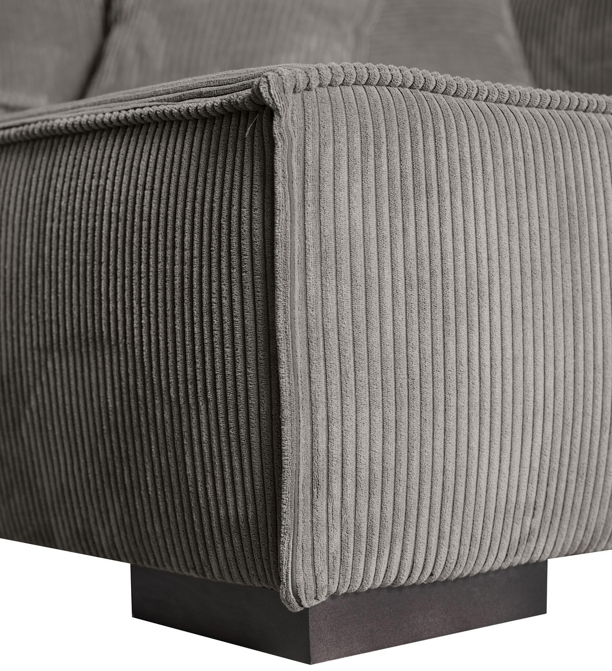 ECKSOFA in Cord Mokka  - Braun/Mokka, KONVENTIONELL, Holz/Textil (230/190cm) - Carryhome