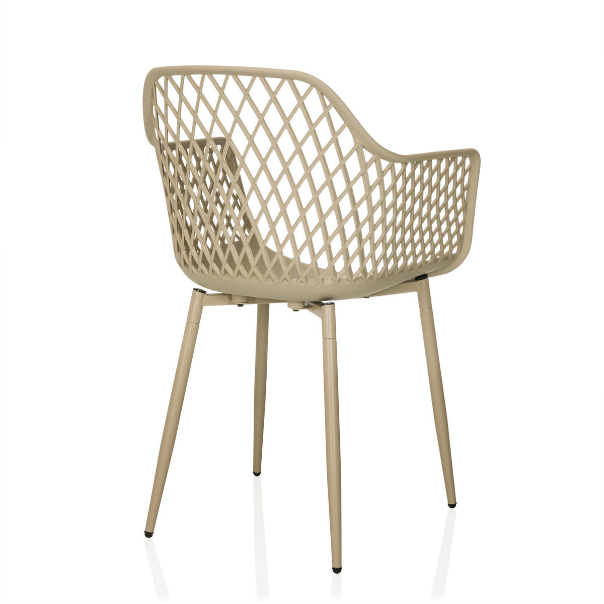 GARTENSTUHL Beige  - Beige, MODERN, Kunststoff/Metall (56/81/50cm) - MID.YOU