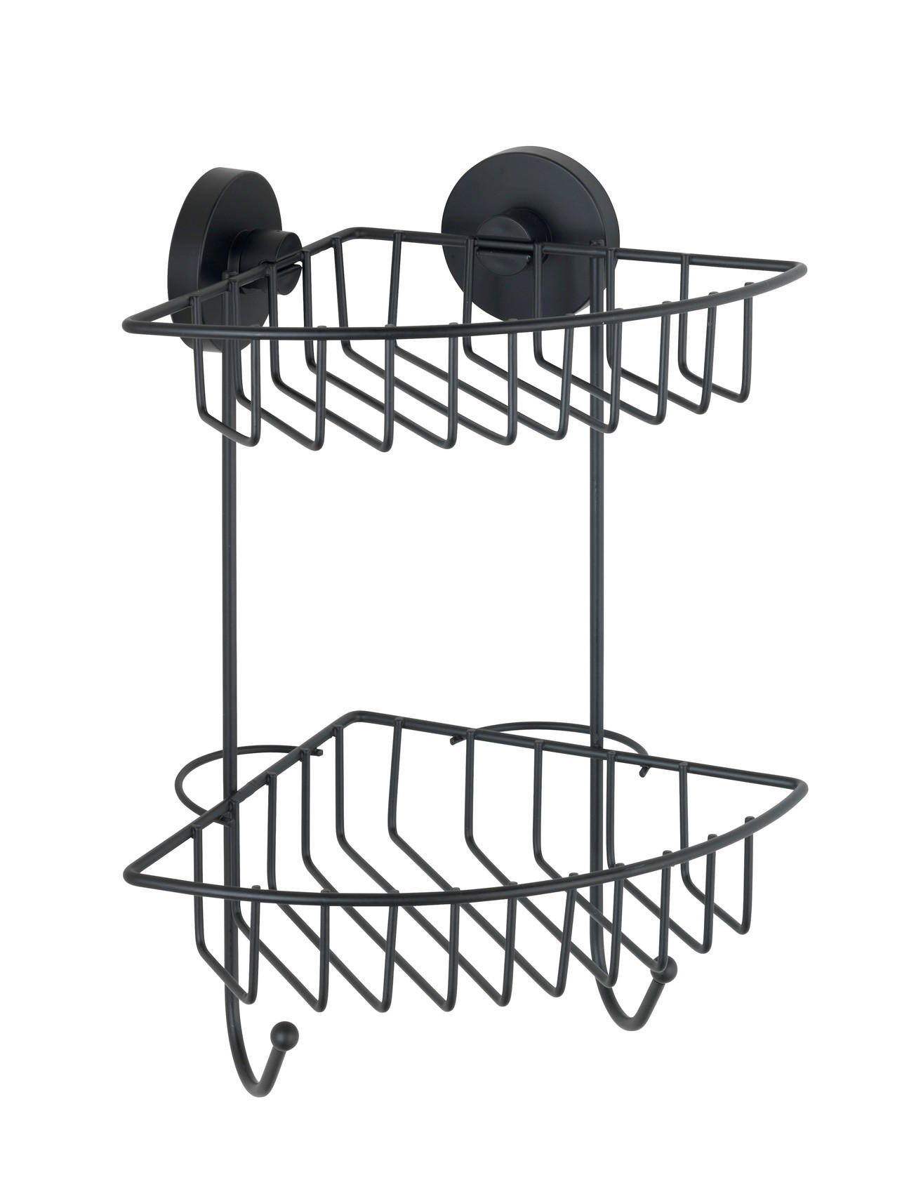 DUSCHREGAL 22,5/29,5/16 cm  - Schwarz, Basics, Metall (22,5/29,5/16cm) - Wenko
