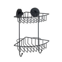 REGÁL DO SPRCHY - černá, Basics, kov (22,5/29,5/16cm)