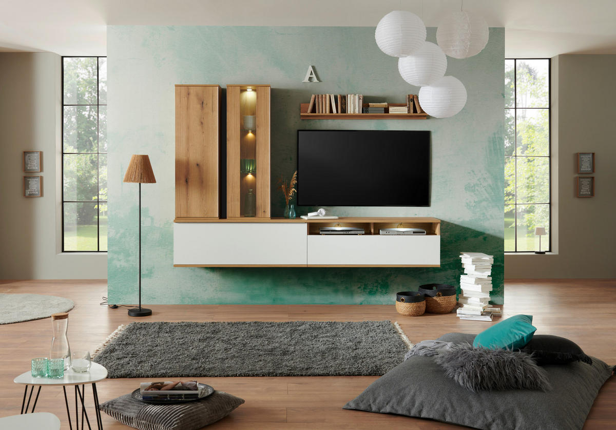 Comodă Tv 127,5/46/40 cm  - Modern, plastic/material pe bază de lemn (127,5/46/40cm) - Carryhome