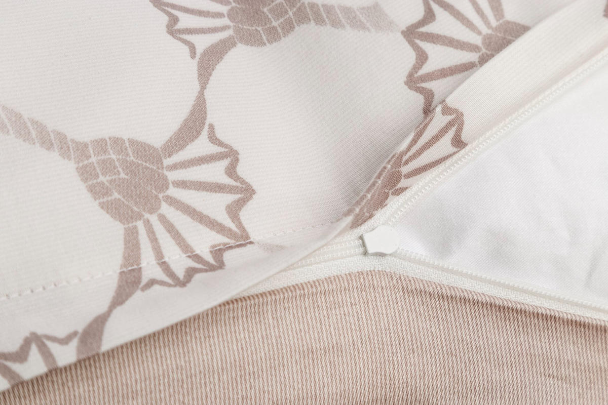 WENDEBETTWÄSCHE Cornflower Double Makosatin 135/200 cm  - Creme, Design, Textil (135/200cm) - Joop!