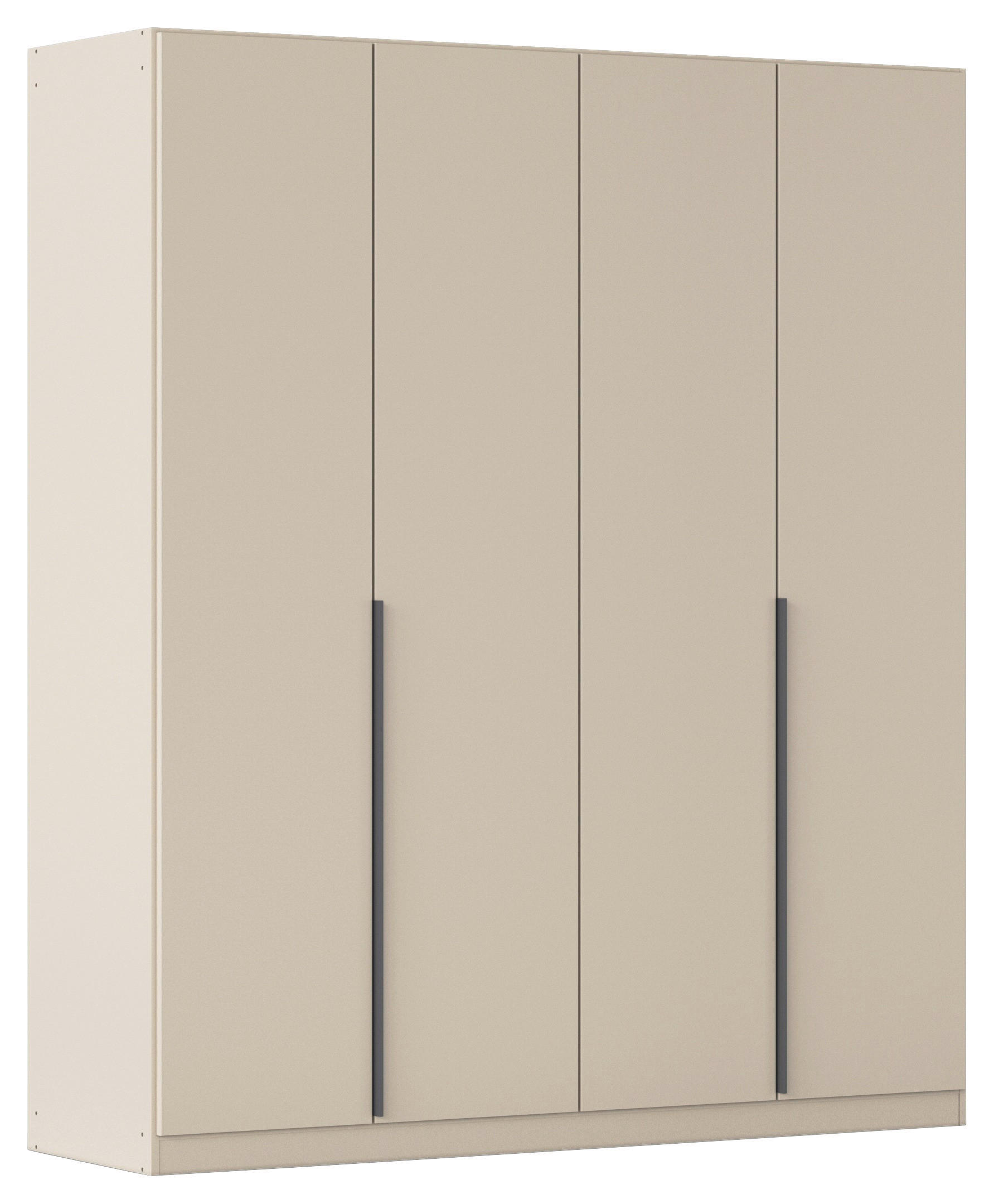 GARDEROB MED GÅNGJÄRN 181/229/54 cm 4-dörrar - champagne/grå, Modern, metall/trämaterial (181/229/54cm) - Rauch Möbel