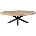 ESSTISCH in Holz 220/110/76 cm   - Schwarz/Naturfarben, Trend, Holz/Metall (220/110/76cm) - Ambia Home