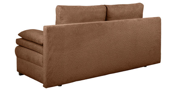 SCHLAFSOFA  in Struktur Rostfarben  - Rostfarben/Schwarz, KONVENTIONELL, Kunststoff/Textil (195/93/83cm) - Carryhome
