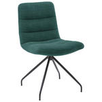 STUHL  in Cord Textil  - Schwarz/Grün, Design, Textil/Metall (52/88/66cm) - Dieter Knoll