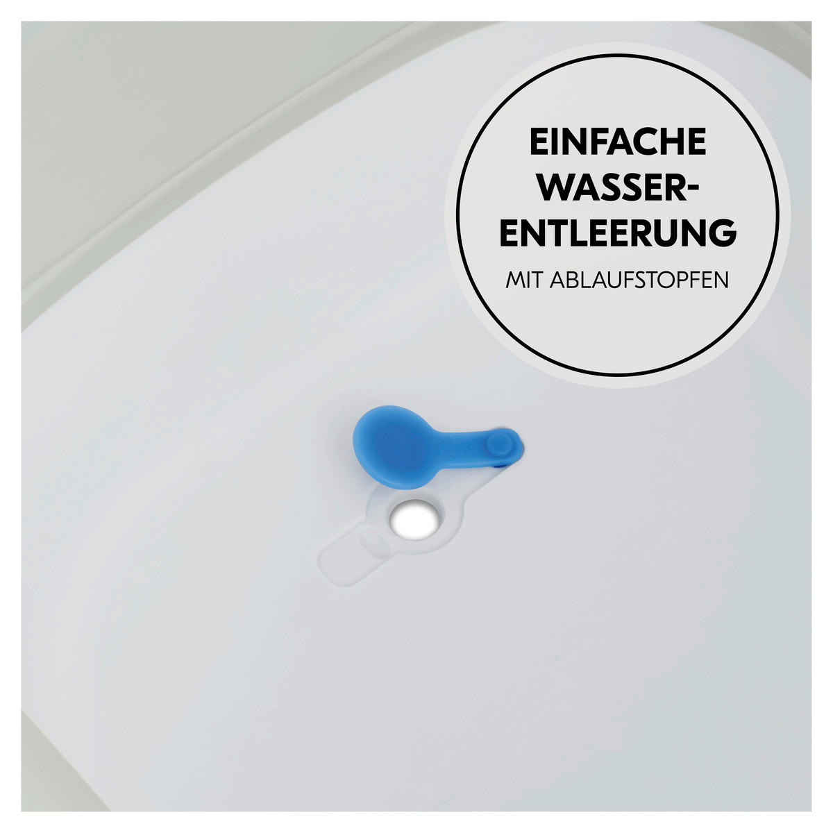 BABYBADEWANNE Wash N Fold  - Salbeigrün/Weiß, Basics, Kunststoff (56/44/78cm) - Hauck