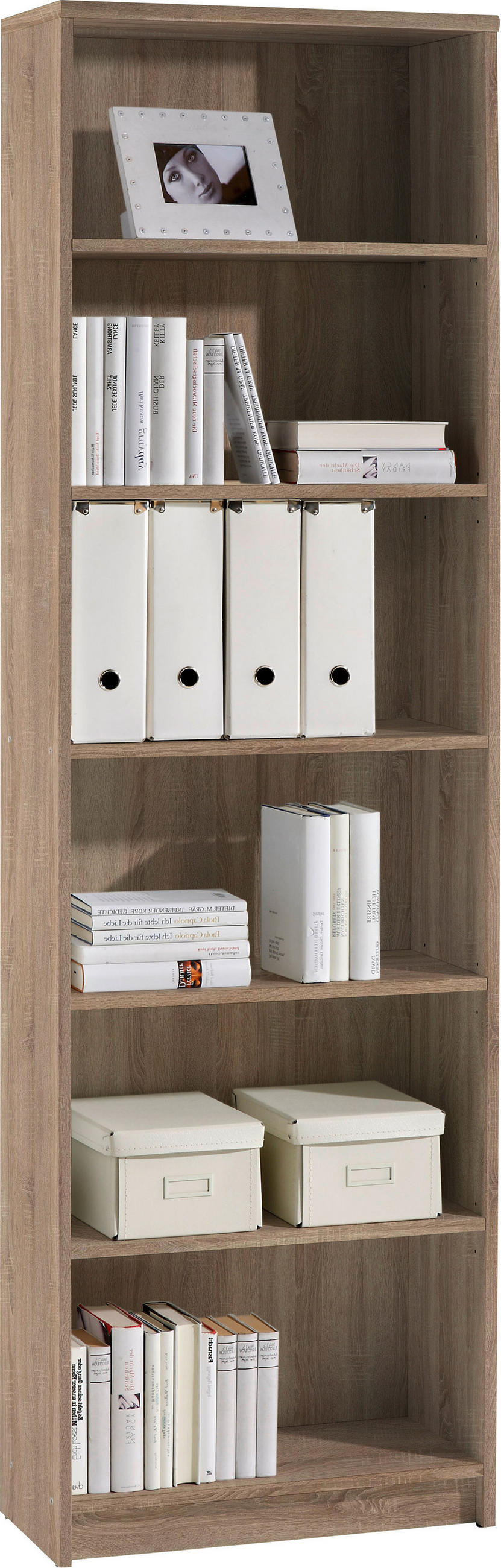 Etajeră 60/202/28 cm culoare lemn stejar, stejar Sonoma