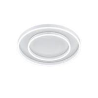 LED-DECKENLEUCHTE Sona 59,5/7,5 cm   - Weiß, Design, Metall (59,5/7,5cm) - Helestra