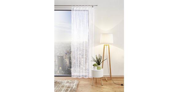 SCHLAUFENVORHANG transparent  - Weiß, KONVENTIONELL, Textil (140/245cm) - Boxxx