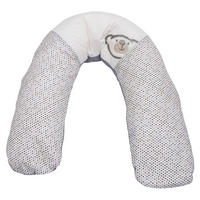 STILLKISSEN Big Willi  40/190 cm  - Weiß/Grau, Basics, Textil (40/190cm) - Bebe's Collection