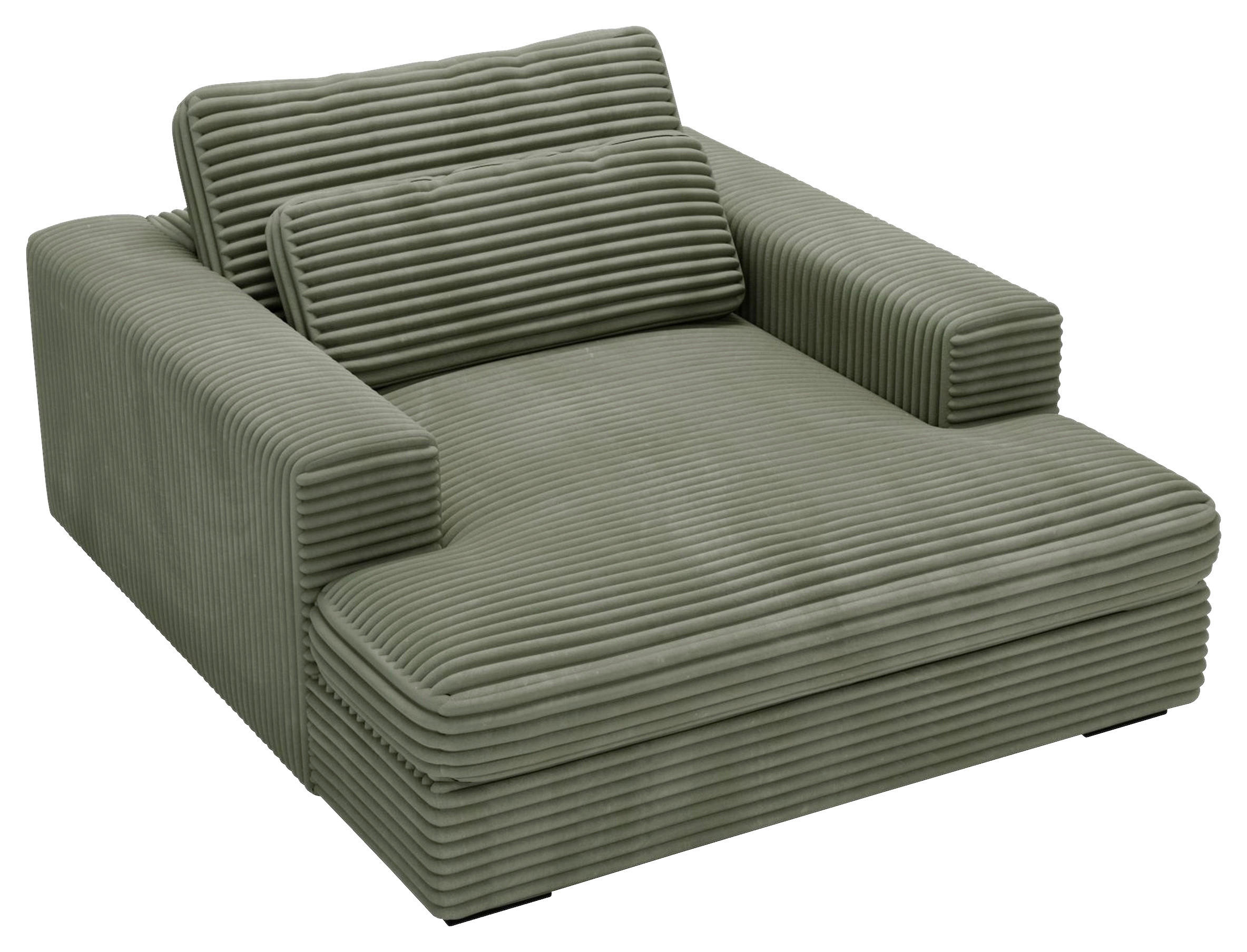 XXL-SESSEL - Schwarz/Grün, MODERN, Kunststoff/Textil (122/80/159cm) - Lomoco