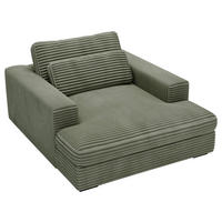 XXL-SESSEL - Schwarz/Grün, MODERN, Kunststoff/Textil (122/80/159cm) - Lomoco