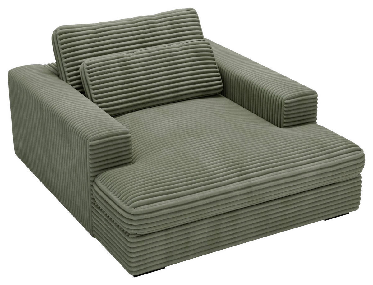 XXL-SESSEL - Schwarz/Grün, MODERN, Kunststoff/Textil (122/80/159cm) - Lomoco