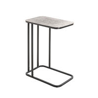 ODKLÁDACÍ STOLEK, černá, barvy stříbra - černá/barvy stříbra, Moderní, kov (46/29/62cm)