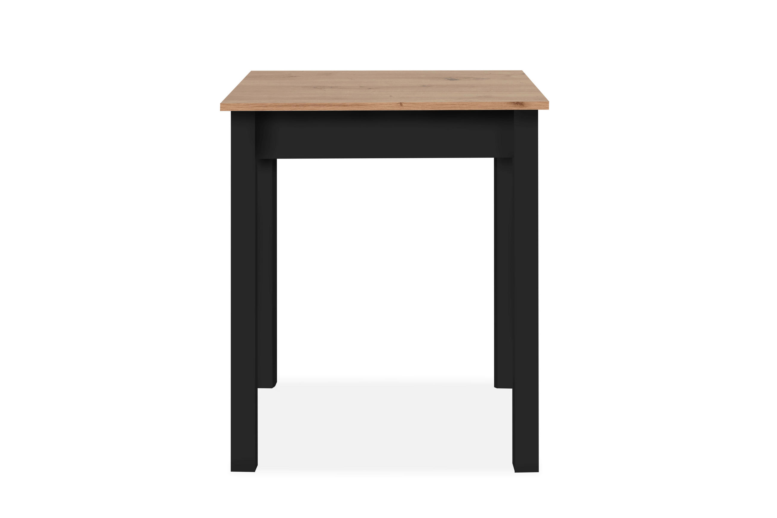 ESSTISCH rechteckig Schwarz, Eiche Artisan  - Schwarz/Eiche Artisan, MODERN, Holzwerkstoff (60/67/76cm) - MID.YOU