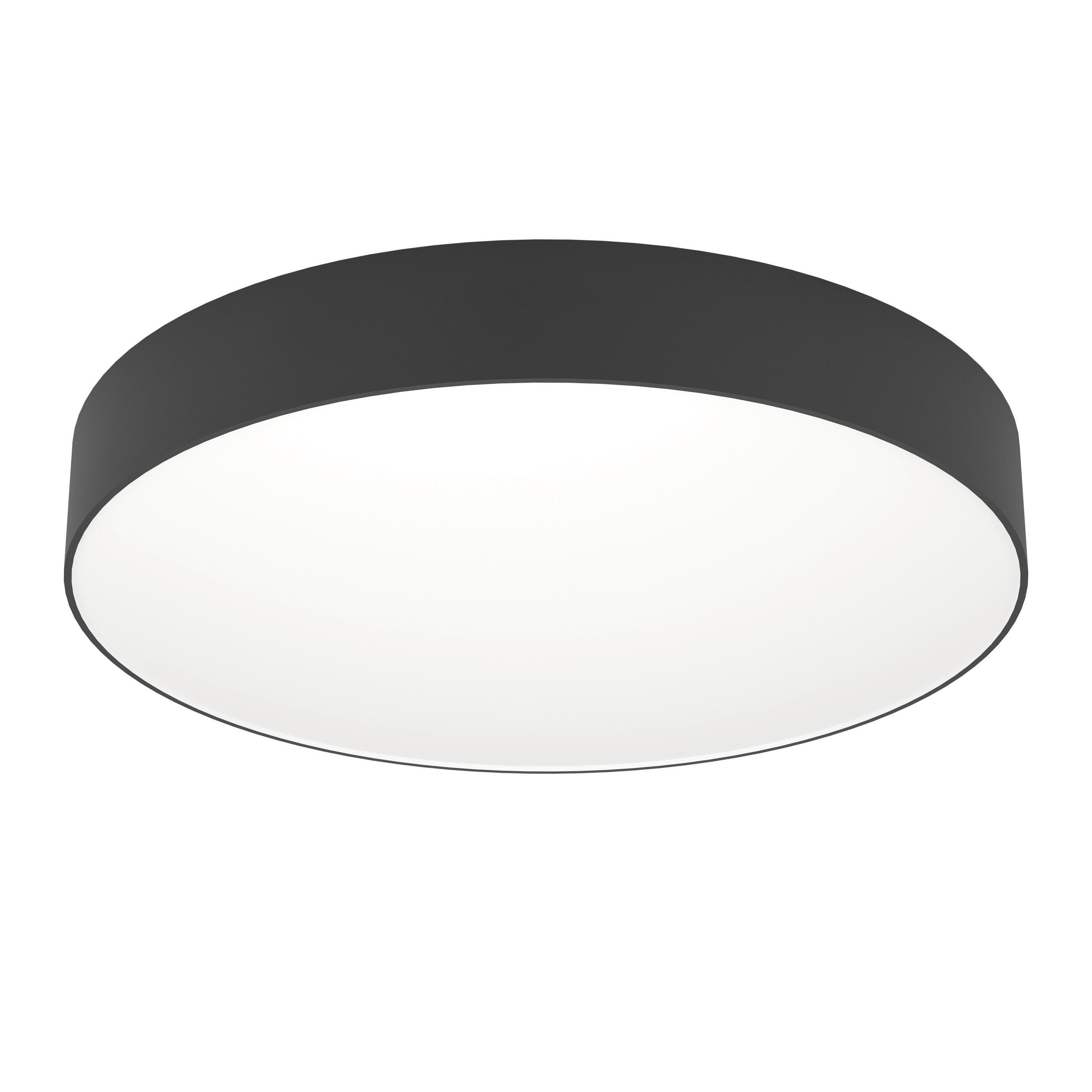LED-DECKENLEUCHTE  49/7 cm    - Schwarz, Basics, Kunststoff (49/7cm) - Eglo