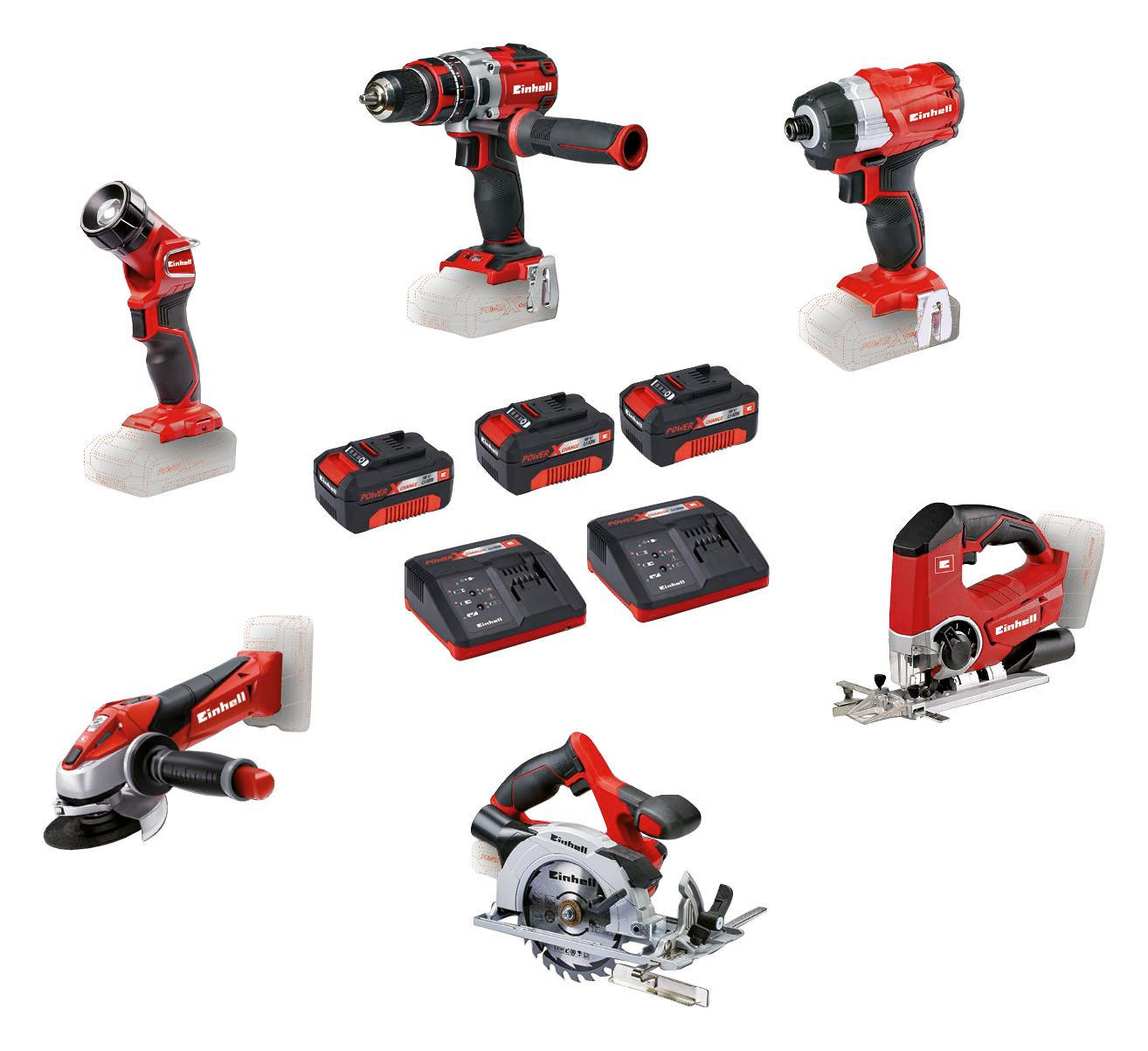 WERKZEUGSET POWER X CHANGE - Rot/Schwarz, KONVENTIONELL, Kunststoff - EINHELL