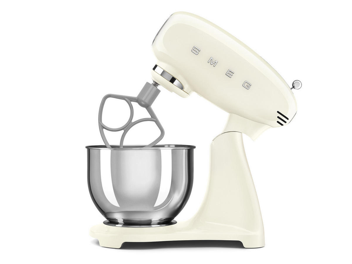 KÜCHENMASCHINE 50´S STYLE SMF05CREU  - Creme/Alufarben, Basics, Metall (40,2/37,8/22,1cm) - SMEG
