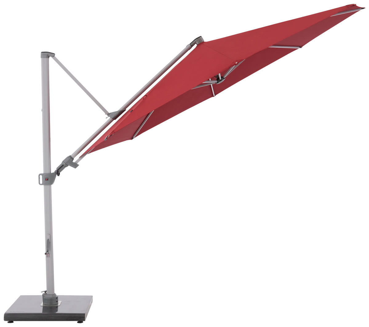 AMPELSCHIRM  340/340 cm  - Bordeaux/Silberfarben, Basics, Textil/Metall (340/340cm) - Doppler