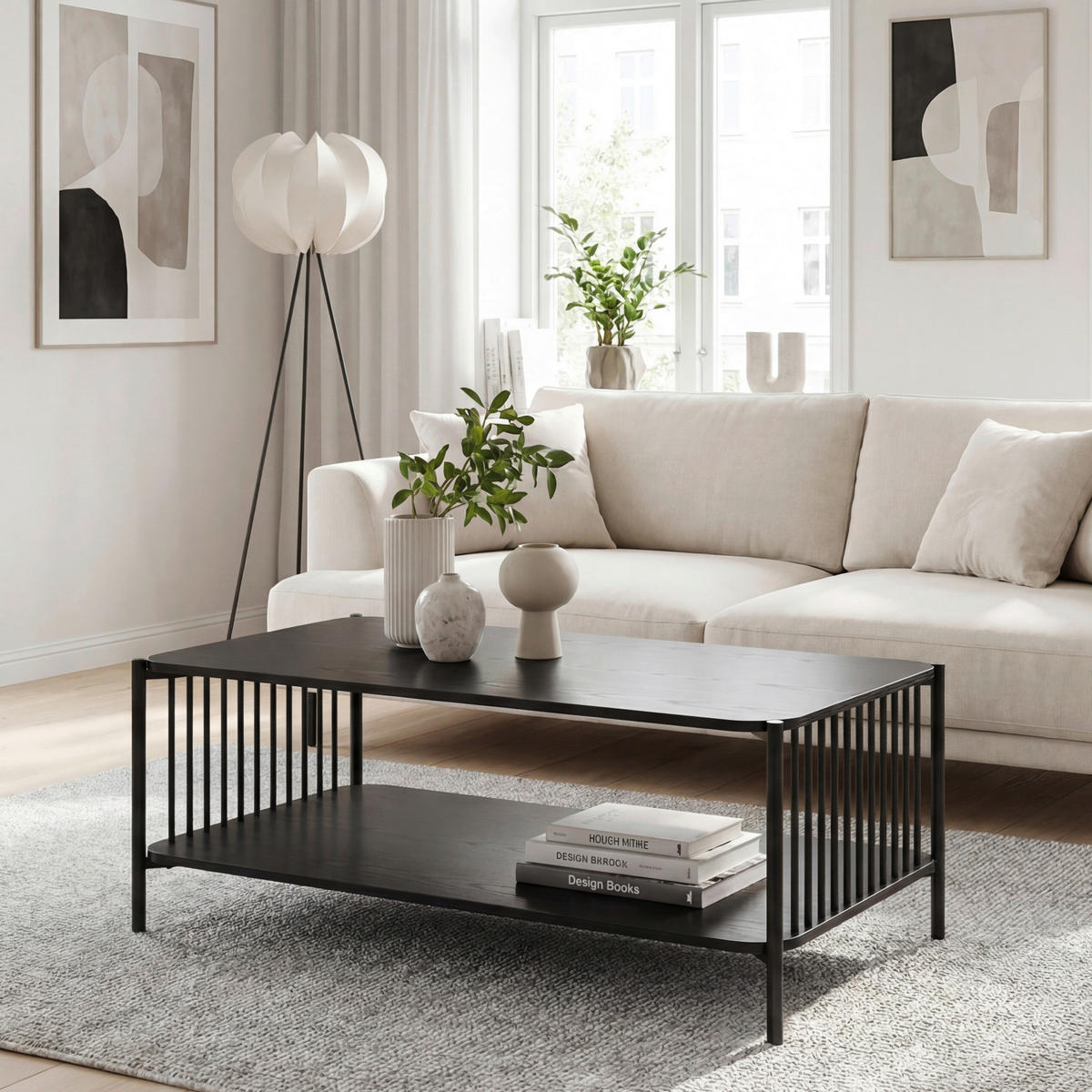  i trämaterial 110/60/42 cm  - svart, Design, metall/trämaterial (110/60/42cm) - Livetastic