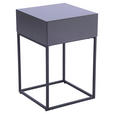 NACHTKÄSTCHEN 40/62/40 cm  in Anthrazit, Schwarz  - Anthrazit/Schwarz, Basics, Holzwerkstoff/Metall (40/62/40cm) - Xora