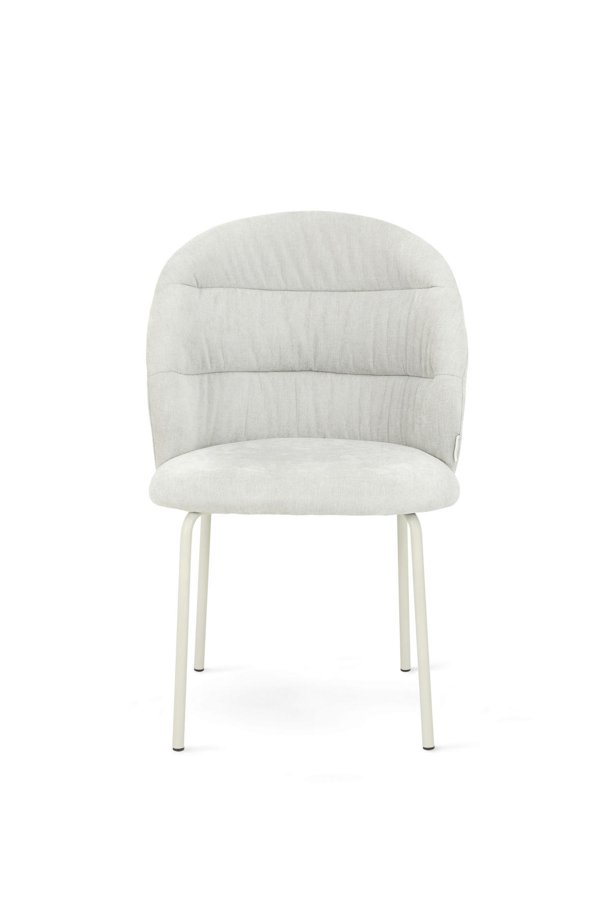 STUHL  in Stahl Chenille Metall, Textil  - Weiß, Basics, Textil/Metall (51/83/59cm) - Tom Tailor