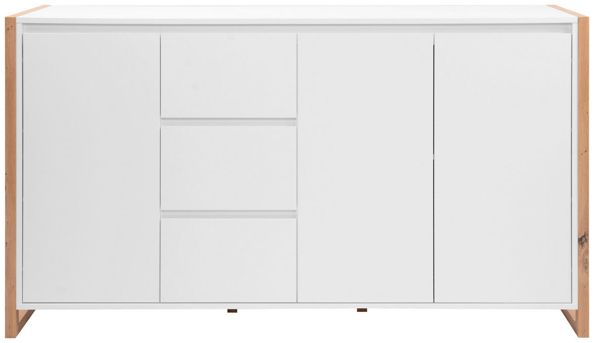 KOMMODE  in 160/88/40 cm  - Weiß/Eiche Artisan, Design, Holzwerkstoff (160/88/40cm) - MID.YOU