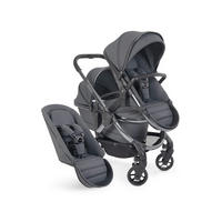 DJEČJA KOLICA  PEACH 7  - tamno siva/crna visoki sjaj, Basics, tekstil/plastika (75/55/39cm) - ICANDY