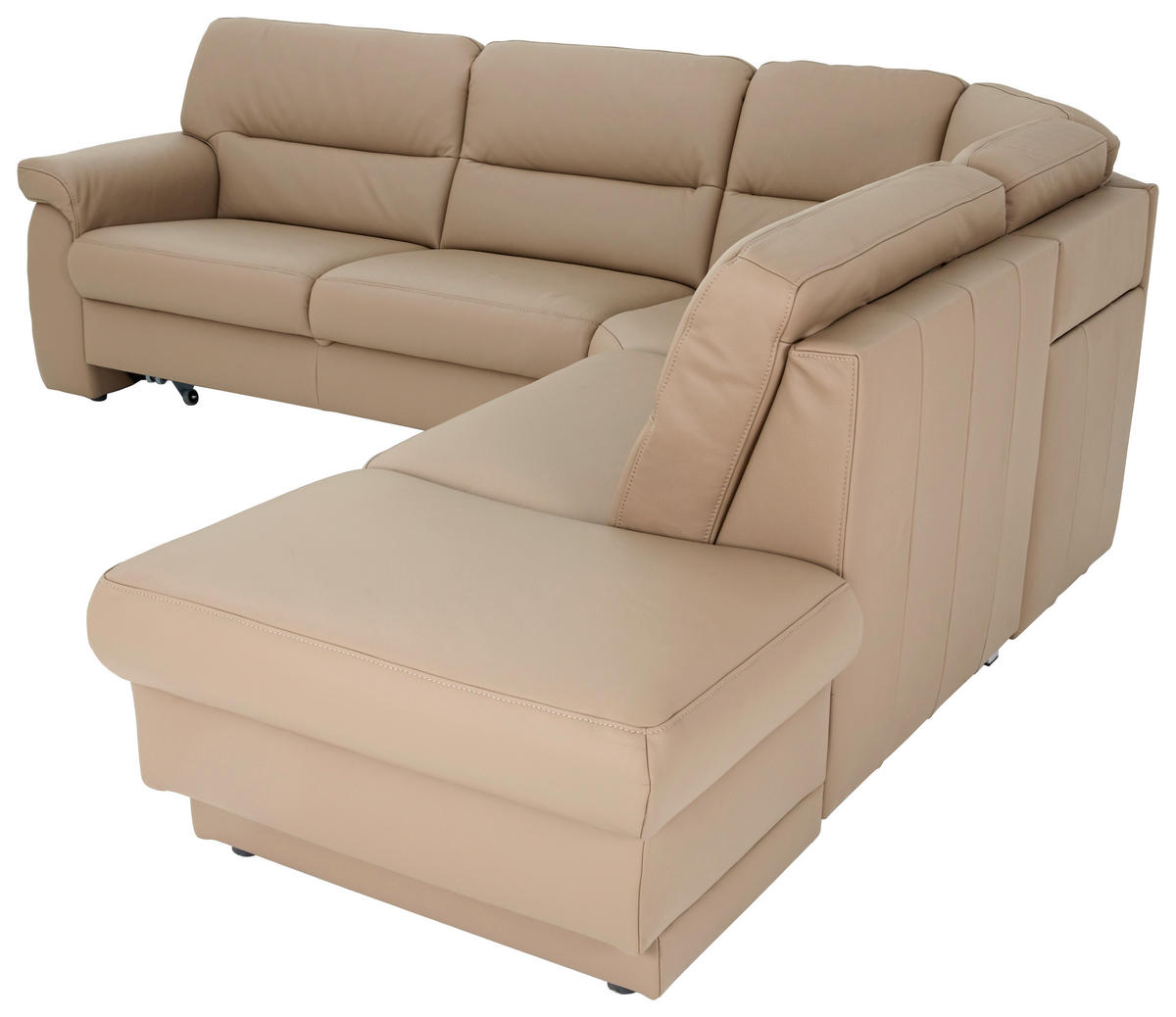 SEDEŽNA GARNITURA, pravo usnje bež  - črna/bež, Design, usnje (282/250cm) - Himolla