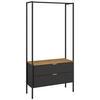 GARDEROBE  in 84/177/42 cm  - Graphitfarben/Eiche Artisan, Design, Holzwerkstoff/Metall (84/177/42cm) - Stylife