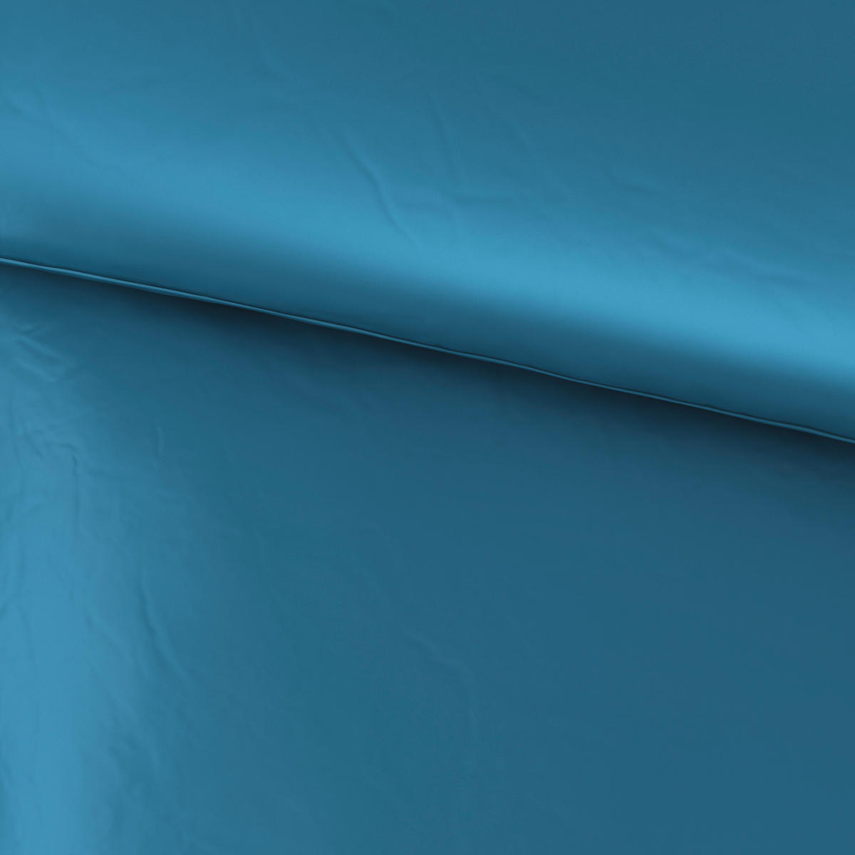 POVLEČENÍ, satén, modrá, 140/220 cm - modrá, Basics, textil (140/220cm) - Novel