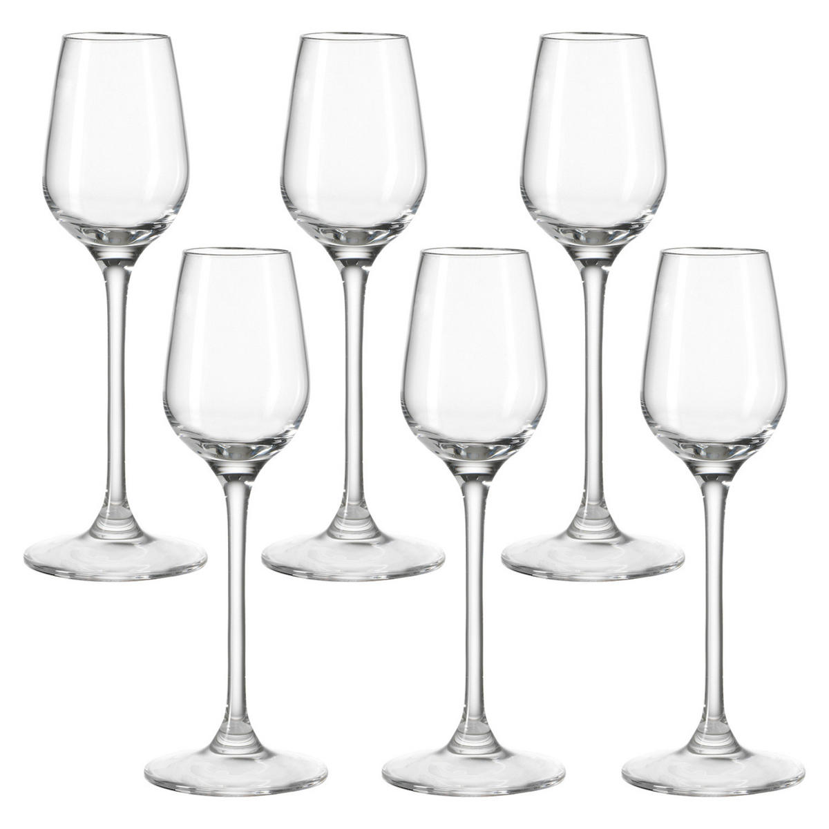 Grappaglas-Set Tivoli  6-teilig  - Klar, Basics, Glas (21/20/14cm) - Leonardo