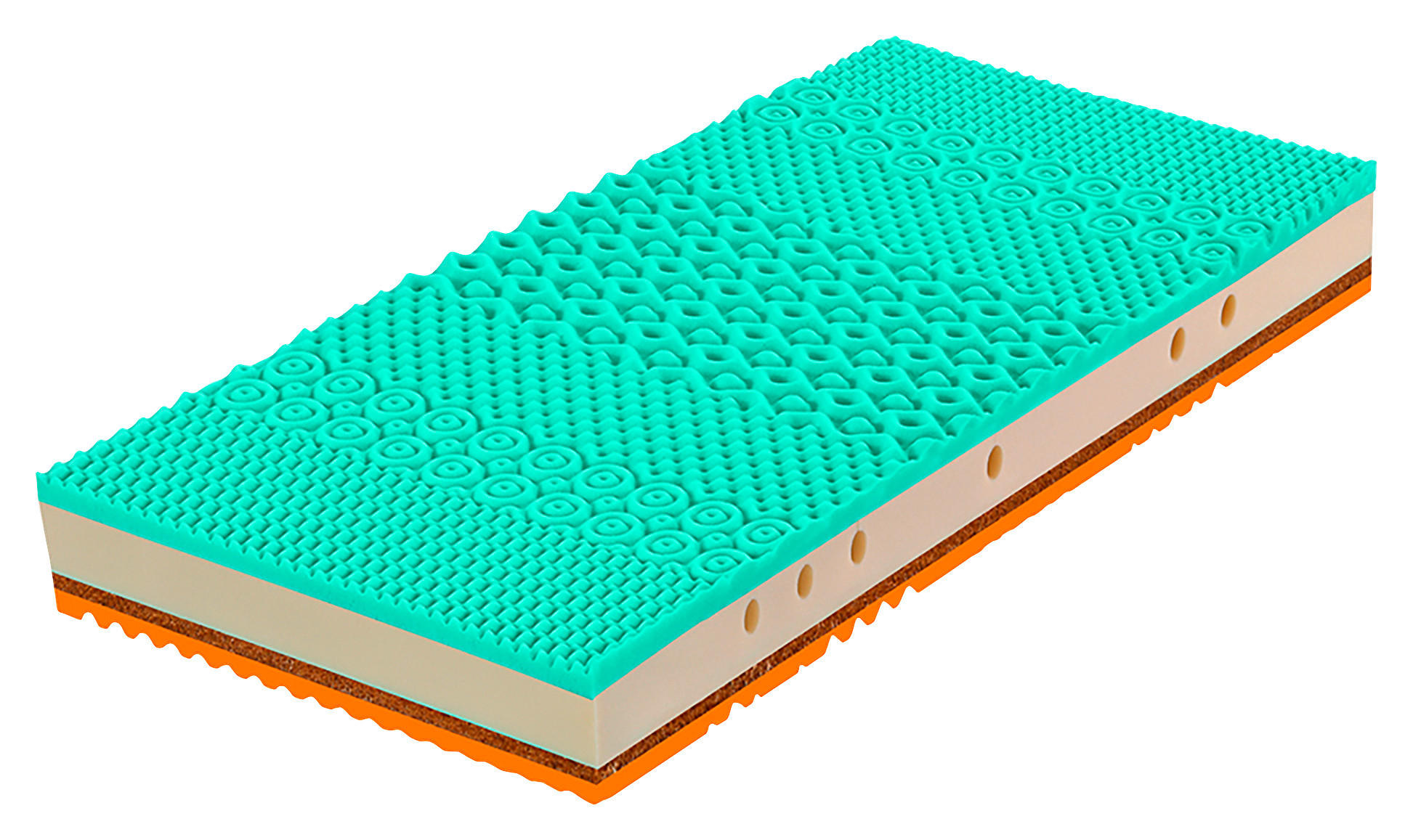 MATRACE, 90/200 cm - bílá, Basics, textil (90/200cm) - Novel