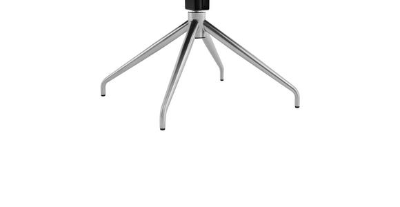 ARMLEHNSTUHL in Edelstahl Mikrofaser - Taupe/Edelstahlfarben, Design, Textil/Metall (62/89,5/65cm) - Novel