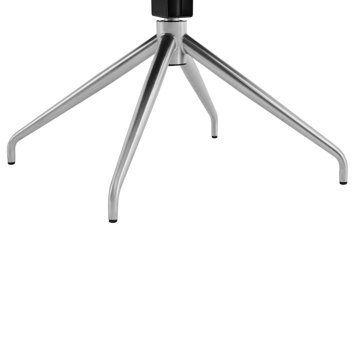 ARMLEHNSTUHL  in Edelstahl Mikrofaser  - Taupe/Edelstahlfarben, Design, Textil/Metall (62/89,5/65cm) - Novel
