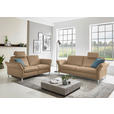2,5-SITZER in Leder Hellbraun  - Hellbraun/Alufarben, Design, Leder/Metall (164/82/99cm) - Dieter Knoll
