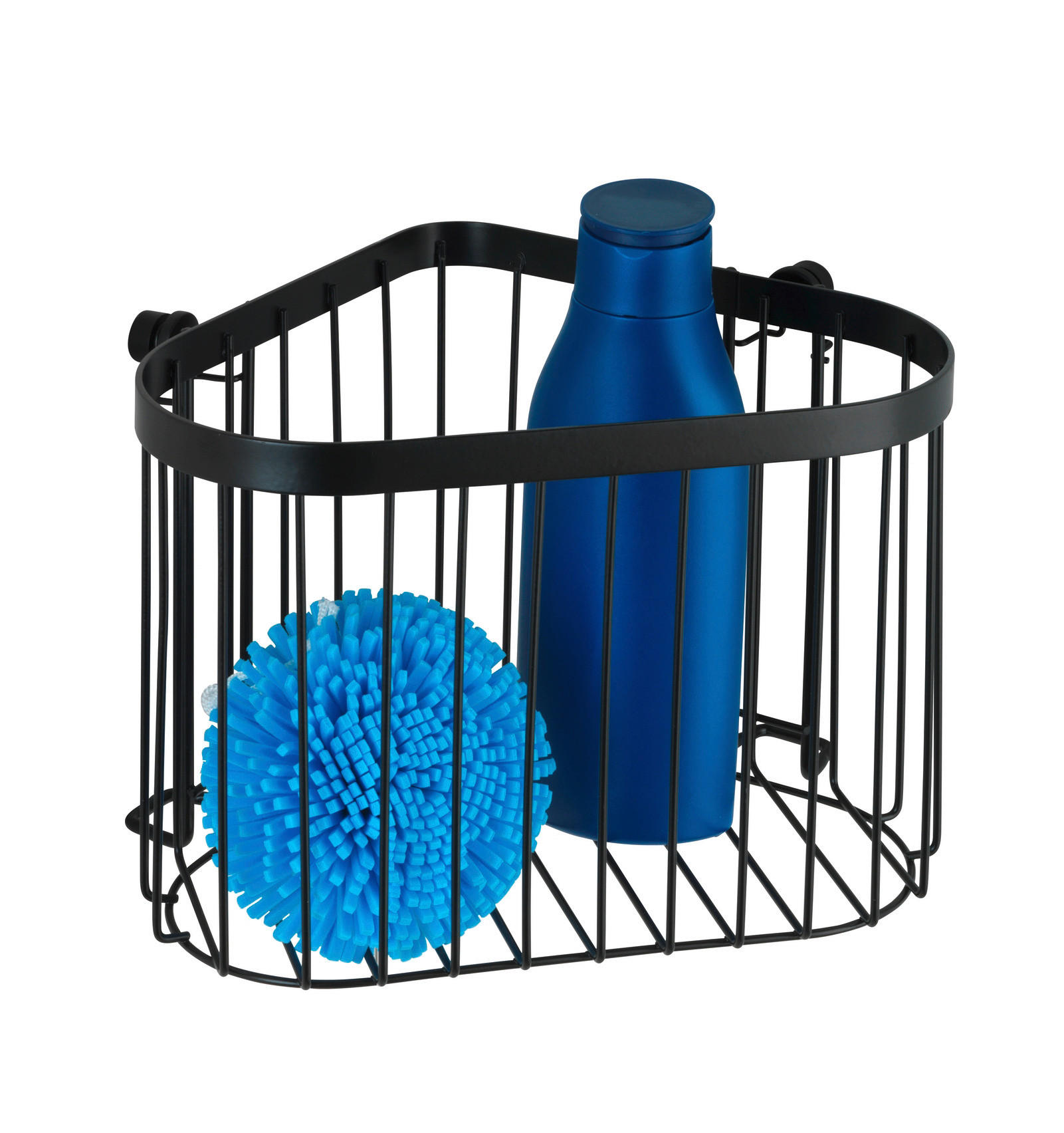 DUSCHKORB - Schwarz, Basics, Metall (24/17/19cm) - Wenko