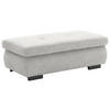 HOCKER in Textil Sandfarben  - Sandfarben/Schwarz, Design, Textil/Metall (138/44/67cm) - Beldomo Style