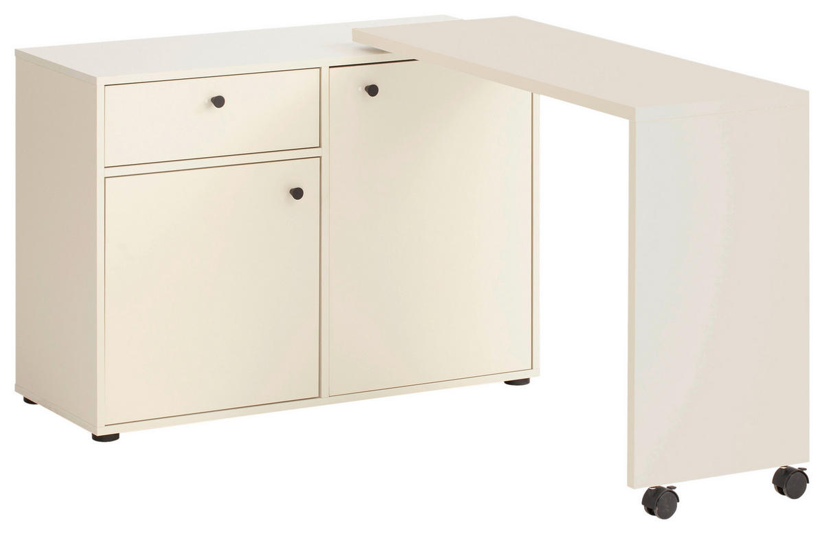 SCHREIBTISCHKOMBINATION  in Beige  - Beige, Design, Holzwerkstoff (104,6/75,3/39cm) - MID.YOU