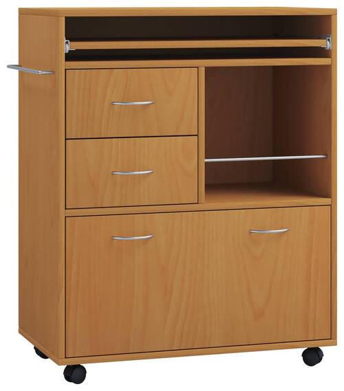 ALLZWECKWAGEN Buchefarben  - Buchefarben, MODERN, Holzwerkstoff/Kunststoff (70/40/86cm) - MID.YOU