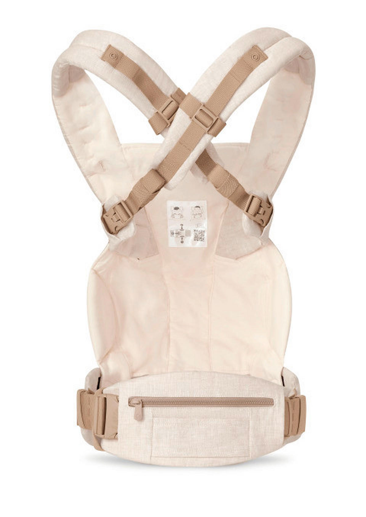 KENGUR NOSILJKA  Omni Deluxe Linen  - ecru, Osnovno, tekstil (26.5/27.5/14.8cm) - Ergo Baby